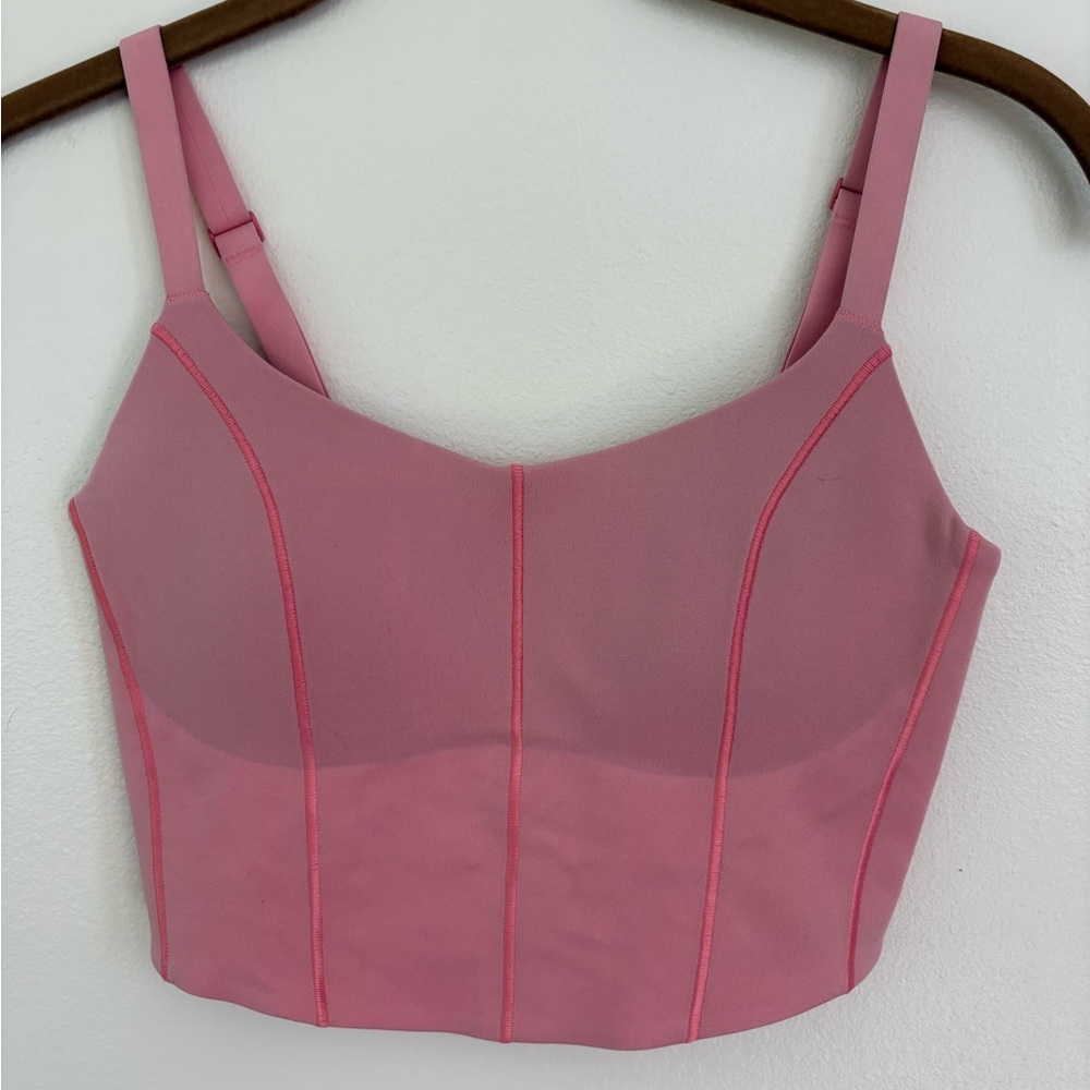 aerie Rose Pink Cropped Bustier Camisole